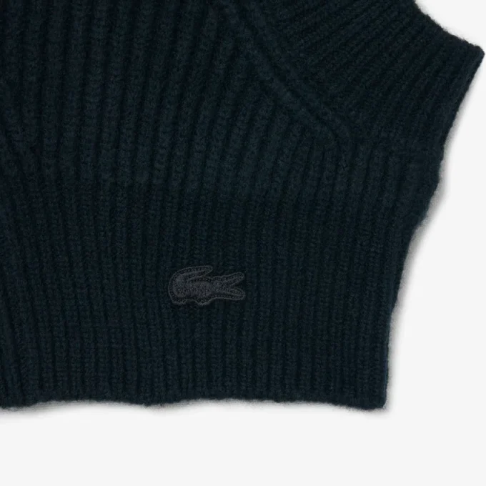 Balaclava de lã feltrada com malha canelada Runway