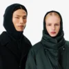 Balaclava de lã feltrada com malha canelada Runway