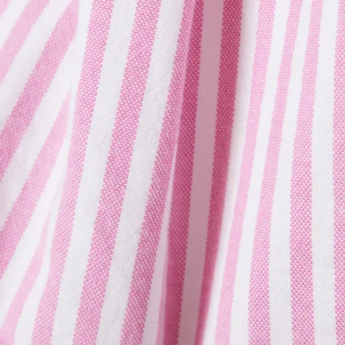 Bermudas de oxford elásticas às riscas
