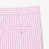 Bermudas de oxford elásticas às riscas