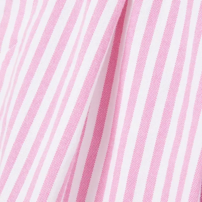 Bermudas de oxford elásticas às riscas