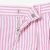 Bermudas de oxford elásticas às riscas