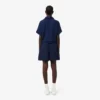 Bermudas largas e fluidas em mistura de linho The Blend