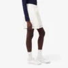 Bermudas largas em mistura de linho e algodão