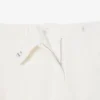 Bermudas largas em mistura de linho e algodão