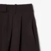Bermudas largas plissadas em mistura de lã The Blend