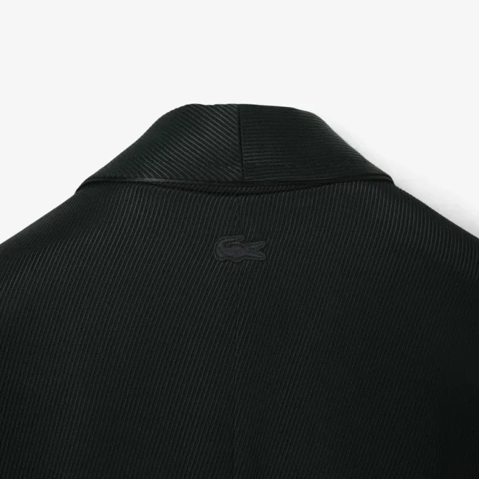 Blazer de cetim com gola em xale da coleção Runway