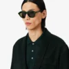 Blazer de cetim com gola em xale da coleção Runway