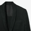 Blazer de cetim com gola em xale da coleção Runway