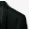 Blazer de cetim com gola em xale da coleção Runway