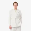 Blazer de homem com botões duplos e emblema Heritage bordado