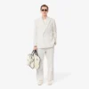 Blazer de homem com botões duplos e emblema Heritage bordado
