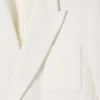 Blazer de homem com botões duplos e emblema Heritage bordado
