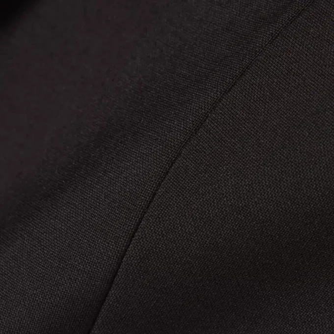 Blazer de lã com corte justo e logótipo bordado para mulher
