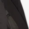 Blazer de lã com corte justo e logótipo bordado para mulher