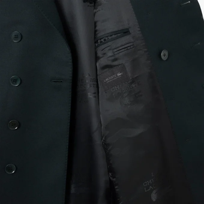 Blazer de lã leve com botões duplos da coleção Runway