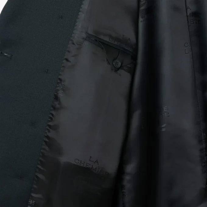 Blazer de lã leve com botões duplos da coleção Runway