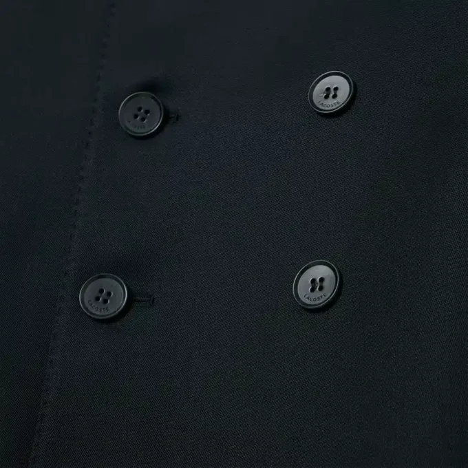 Blazer de lã leve com botões duplos da coleção Runway