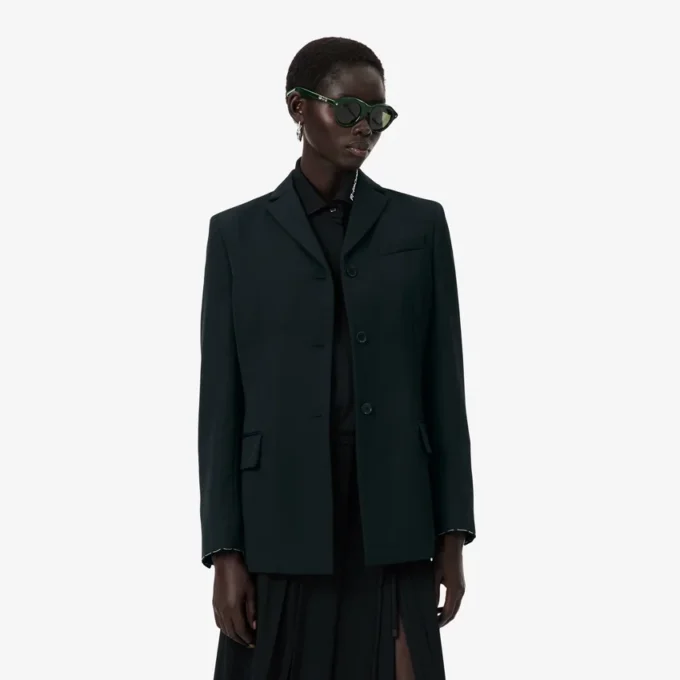 Blazer de lã leve da coleção Runway