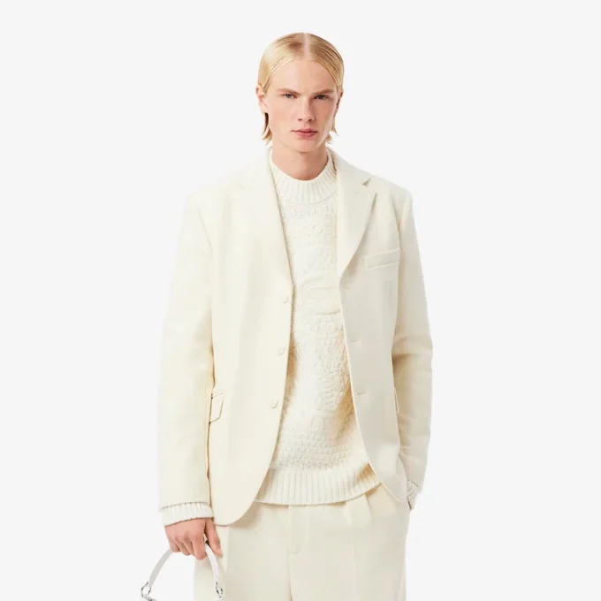 Blazer de lã virgem pura da coleção Runway