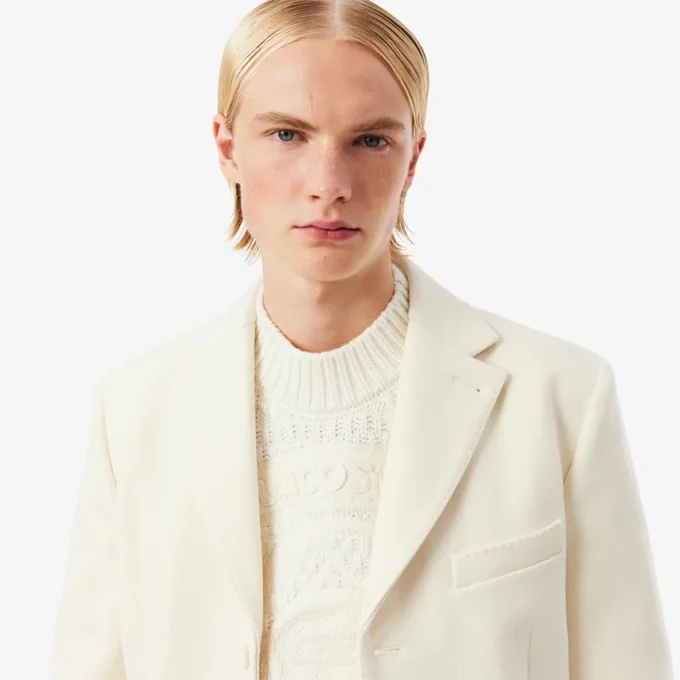 Blazer de lã virgem pura da coleção Runway