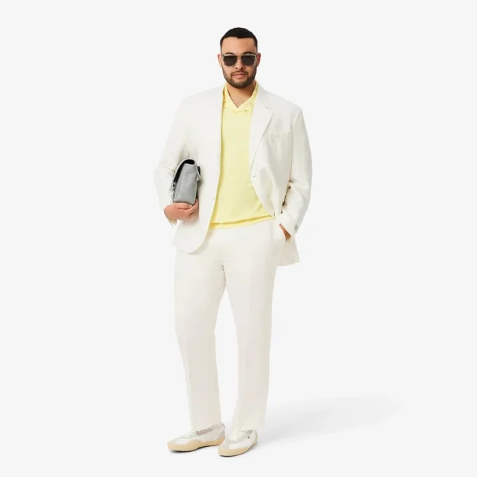 Blazer de mistura de linho para homem