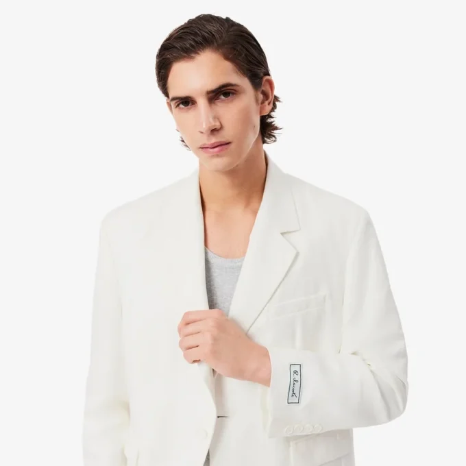 Blazer de mistura de linho para homem