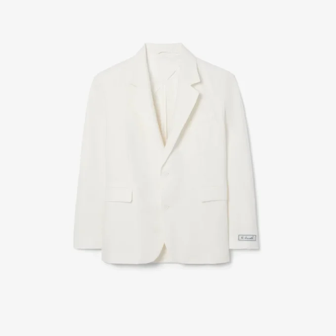 Blazer de mistura de linho para homem