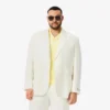 Blazer de mistura de linho para homem