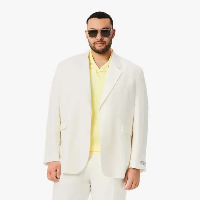 Blazer de mistura de linho para homem