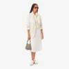 Blazer de sarja de lã para mulher