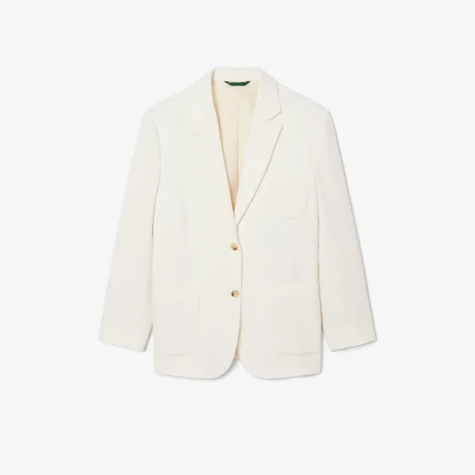 Blazer de sarja de lã para mulher