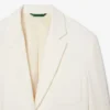 Blazer de sarja de lã para mulher