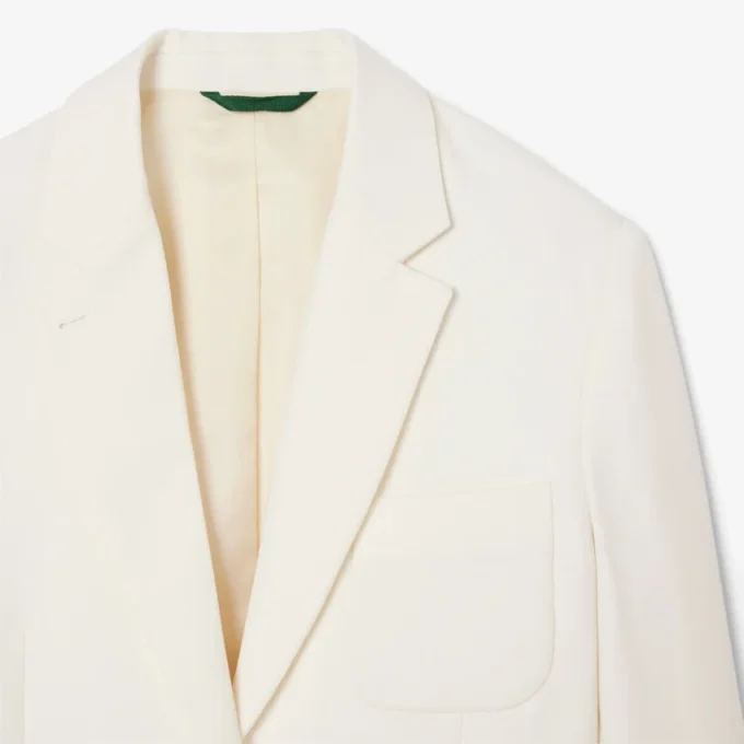Blazer de sarja de lã para mulher