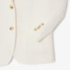 Blazer de sarja de lã para mulher