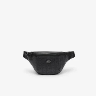 Bolsa de cintura em pele com monograma gravado