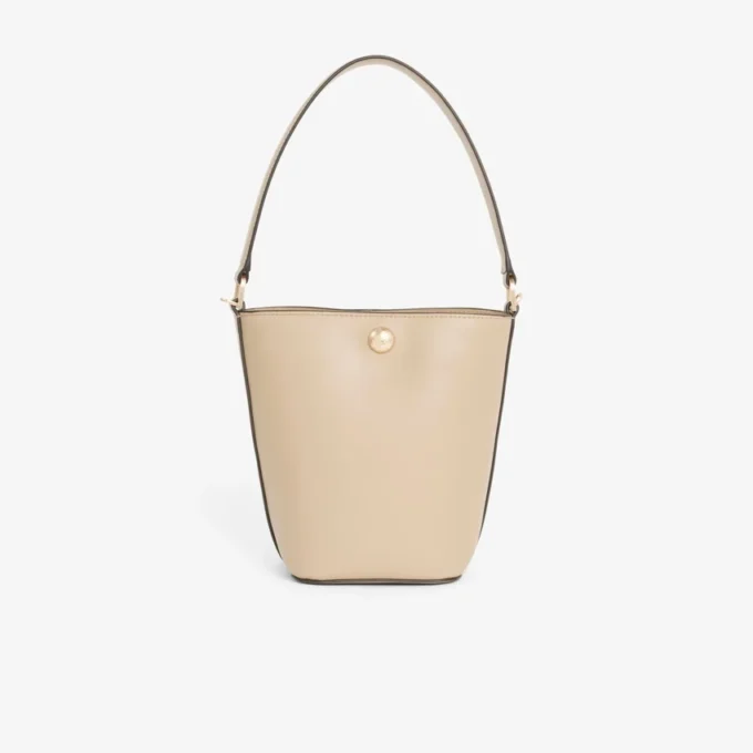 Bolsa de couro tipo balde Tennis Bliss, tamanho pequeno