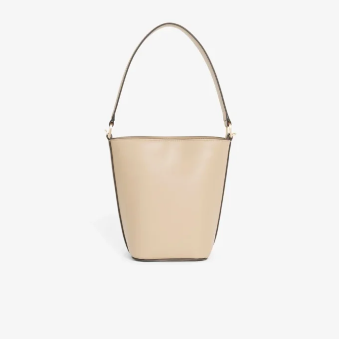 Bolsa de couro tipo balde Tennis Bliss, tamanho pequeno