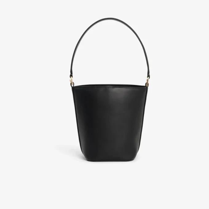 Bolsa de couro tipo balde Tennis Bliss, tamanho pequeno