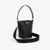 Bolsa de couro tipo balde Tennis Bliss, tamanho pequeno