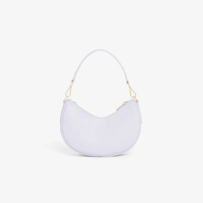 Bolsa pequena Champs-éLysaes em forma de meia-lua