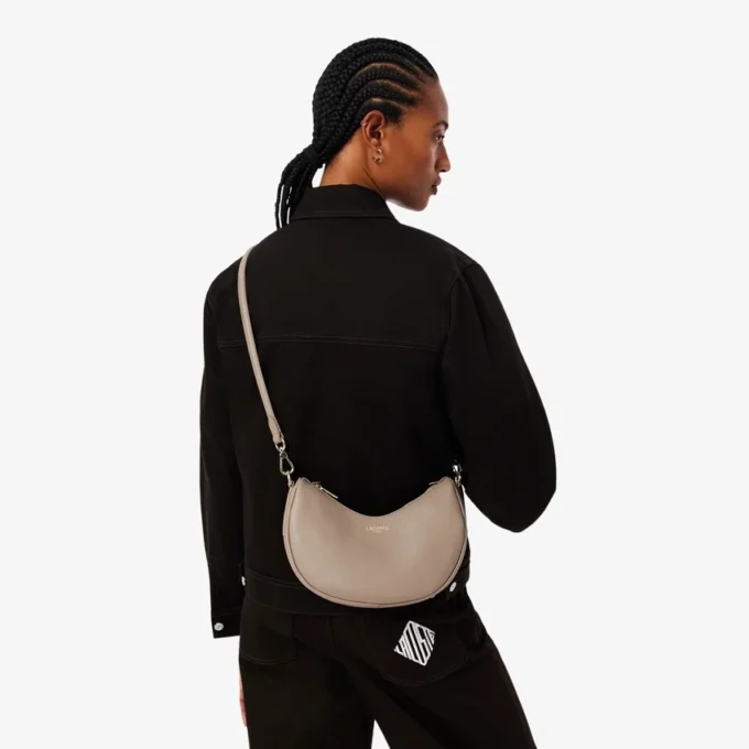 Bolsa pequena Champs-éLysaes em forma de meia-lua