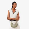 Bolsa pequena Champs-éLysaes em forma de meia-lua