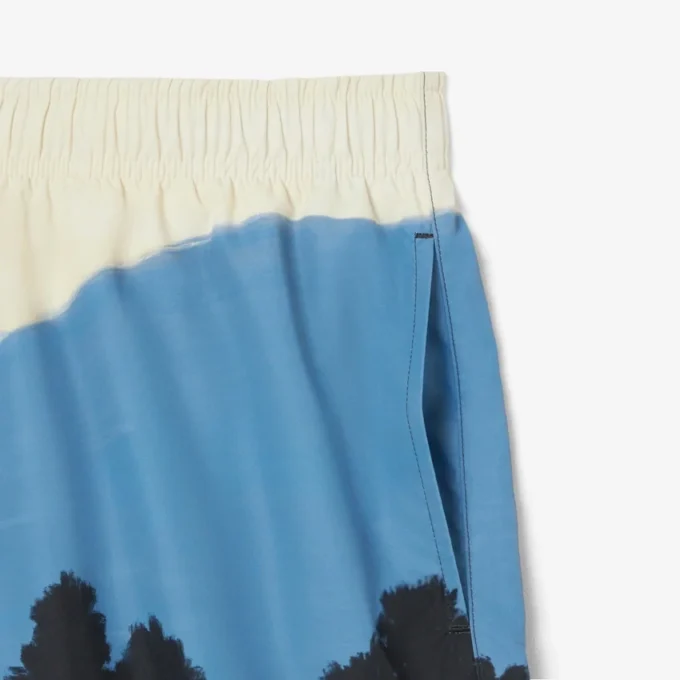 Boxers curtos para homem com padrão paisagístico