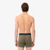 Boxers de algodão elástico estampados para homem