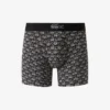 Boxers de algodão elástico estampados para homem
