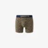 Boxers de algodão elástico estampados para homem