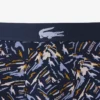 Boxers de algodão elástico estampados para homem