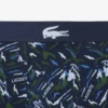 Boxers de algodão elástico estampados para homem