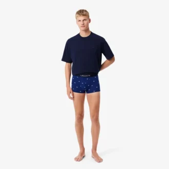 Boxers de algodão jersey para homem